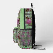 Sac À Dos Imprimé Fleurs d'orchidées rose Lady Slipper Personnalisée (Droite)