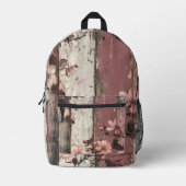 Sac À Dos Imprimé Fleurs et bois d'été (Recto)