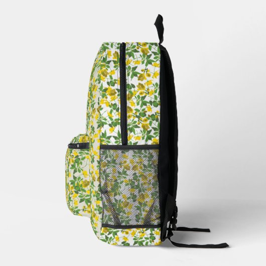 Sac À Dos Imprimé Fleurs jaunes (Droite)