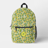 Sac À Dos Imprimé Fleurs jaunes (Recto)