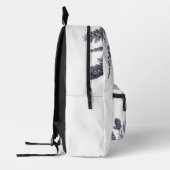 Sac À Dos Imprimé Fleurs noires et blanches (Gauche)