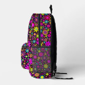 Sac À Dos Imprimé Fleurs psychédéliques dynamiques en Bloom-67566 (Droite)