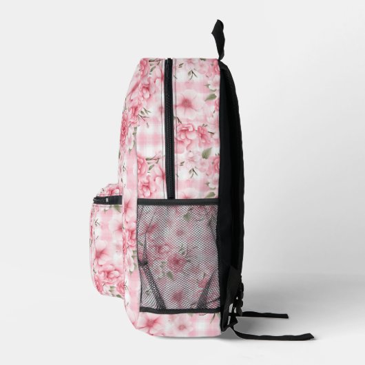 Sac À Dos Imprimé Fleurs Sakura roses (Droite)