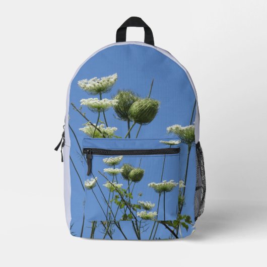 Sac À Dos Imprimé Fleurs sauvages de crème Corfou (Recto)