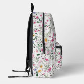 Sac À Dos Imprimé Fleurs sauvages D'Été En Blanc (Gauche)