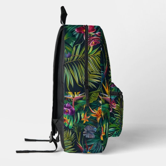 Sac À Dos Imprimé Fleurs tropicales (Gauche)