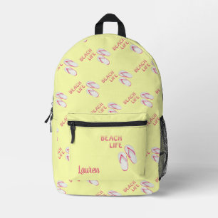 Sac À Dos Imprimé Flops à tongs de plage personnalisées