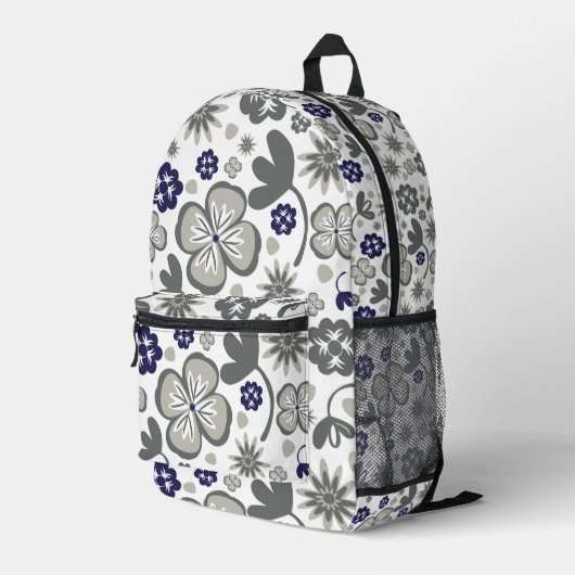 Sac À Dos Imprimé Floral (Coin arrière droit)