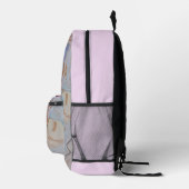 Sac À Dos Imprimé Floral Abstrait (Droite)