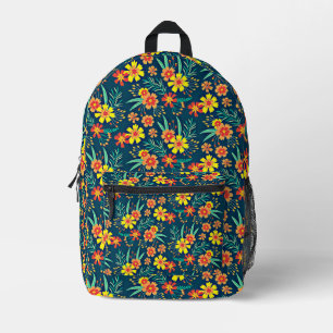 Sac À Dos Imprimé Floral Arrière - plan Belle conception