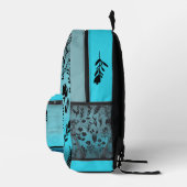 Sac À Dos Imprimé Floral bleu (Droite)