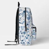 Sac À Dos Imprimé Floral bleu français (Gauche)