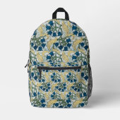 Sac À Dos Imprimé Floral Blue Flowers Lily Valley Répétition (Recto)