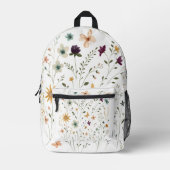 Sac À Dos Imprimé Floral & Butterfly, Whimsical Garden-Inspired (Recto)