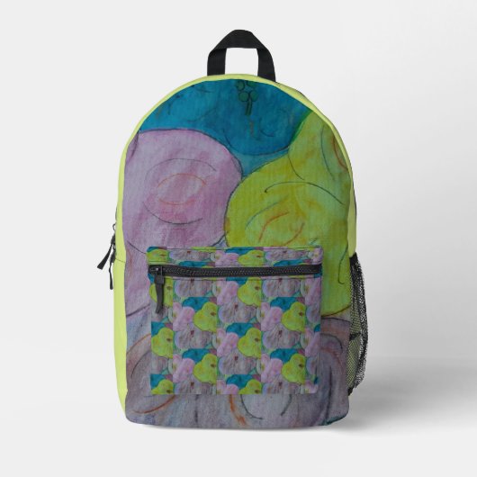 Sac À Dos Imprimé Floral d'été Abstrait (Recto)