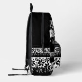 Sac À Dos Imprimé Floral noir et blanc (Gauche)