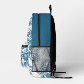 Sac À Dos Imprimé Floral Peony Blue (Droite)