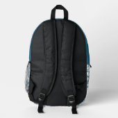 Sac À Dos Imprimé Floral Peony Blue (Verso)