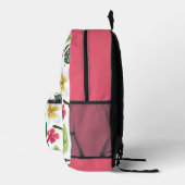 Sac à dos imprimé floral tropical (Droite)
