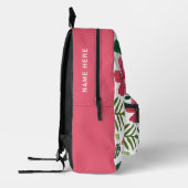 Sac à dos imprimé floral tropical (Gauche)