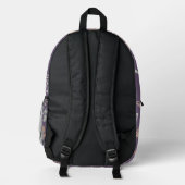 Sac À Dos Imprimé Floral violet Motif (Verso)