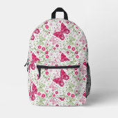 Sac À Dos Imprimé Floral White Pattern (Recto)