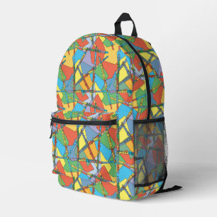 Sac À Dos Imprimé Flûtes à chevauchement coloré