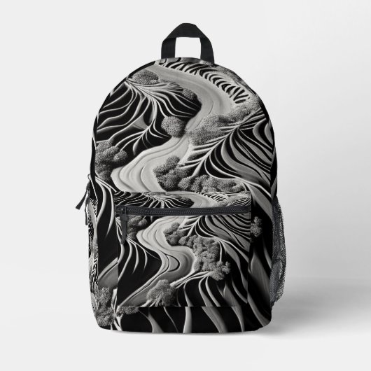 Sac À Dos Imprimé Flux fractal (Recto)