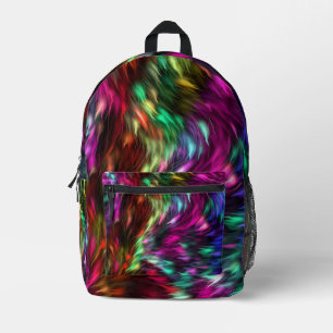 Sac À Dos Imprimé Fond de fourrure coloré abstrait-24605