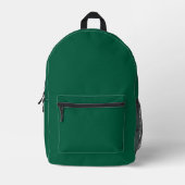 Sac À Dos Imprimé Fond texturé vert foncé uni (Recto)