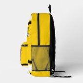 Sac À Dos Imprimé Football Jaune - Modifiable (Droite)
