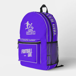 Sac À Dos Imprimé Football, Joueuse de football, Équipe, Duffle cade