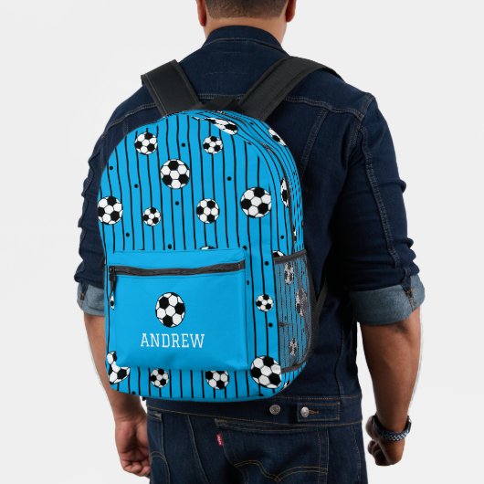 Sac À Dos Imprimé Football Motif Bleu (Insitu (Modèle))