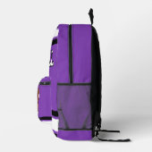 Sac À Dos Imprimé Football Purple - Editable (Droite)