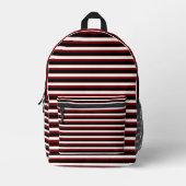 Sac À Dos Imprimé For Bold Souls – Deep Red Backpack (Recto)
