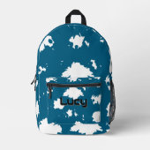 Sac À Dos Imprimé For Dreamers – Blue Splash Backpack (Recto)