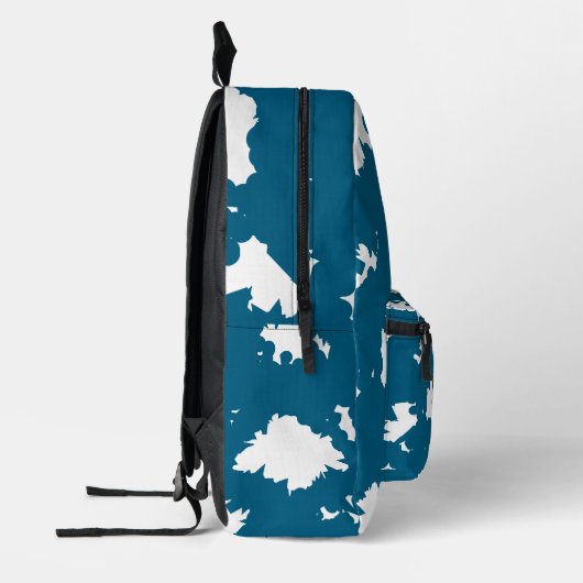 Sac À Dos Imprimé For Dreamers – Blue Splash Backpack (Gauche)