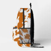 Sac À Dos Imprimé For Nature Lovers – Autumn Orange Abstract Design (Droite)