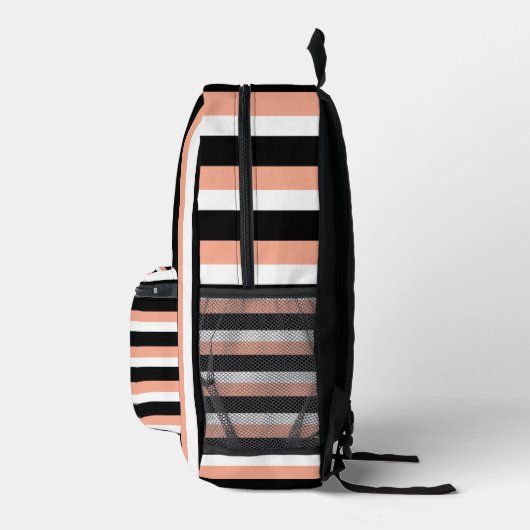 Sac À Dos Imprimé For Style Lovers – Abstract Peach Art Backpack (Droite)