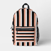 Sac À Dos Imprimé For Style Lovers – Abstract Peach Art Backpack (Recto)