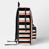 Sac À Dos Imprimé For Style Lovers – Abstract Peach Art Backpack (Gauche)