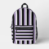 Sac À Dos Imprimé For Style Lovers – Abstract Purple Art Backpack (Recto)