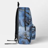 Sac À Dos Imprimé Forêt À Travers Les Arbres Personnalisé (Gauche)