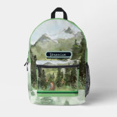 Sac À Dos Imprimé Forêt d'aquarelle (Recto)