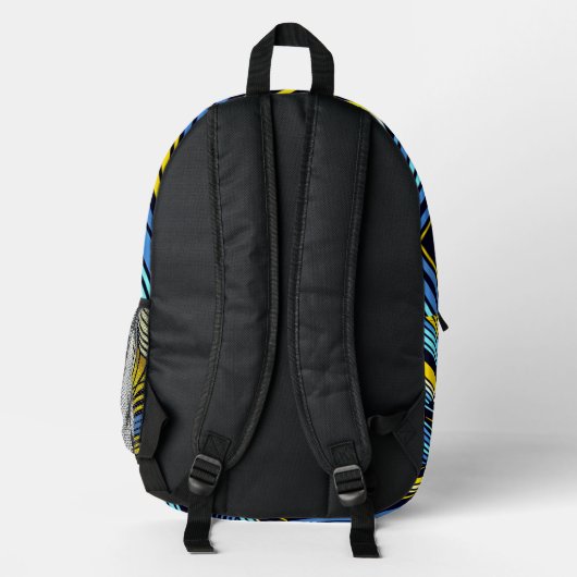 Sac À Dos Imprimé Forme d'onde Abstraite (Verso)