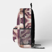 Sac À Dos Imprimé Formes carrées art IA (Droite)