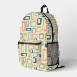 Sac À Dos Imprimé Formes colorées de style mi-siècle