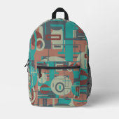 Sac À Dos Imprimé Formes géométriques tribales du sud-ouest Art Abst (Recto)