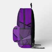 Sac À Dos Imprimé Formes géométriques violettes Abstraites (Droite)