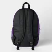 Sac À Dos Imprimé Formes géométriques violettes Abstraites (Verso)